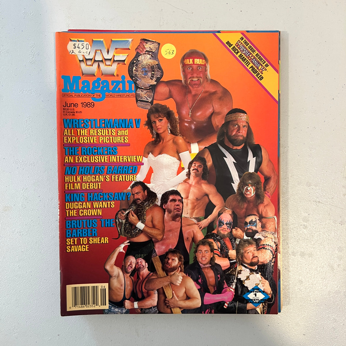 Superstars WWF WWE Magazine 1990s Retro Wrestling Merchandise Collectable 2