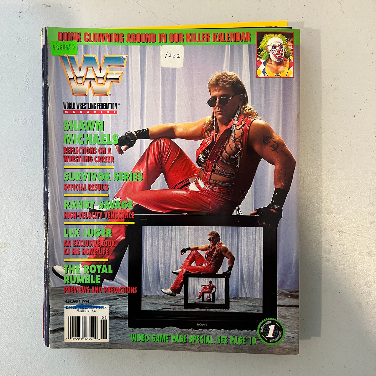 Shawn Michaels WWF WWE Magazine 1990s Retro Wrestling Merchandise Collectable 3