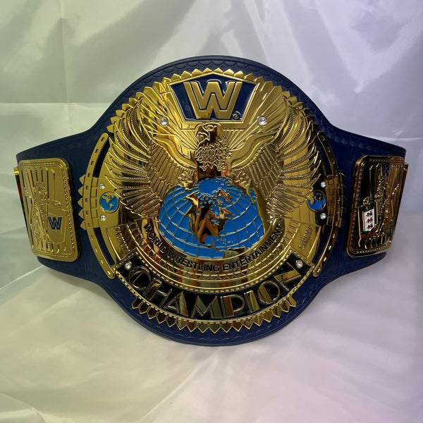 WWE Blue Big Eagle Championship Authentic Replica Title Belt WWE Shop