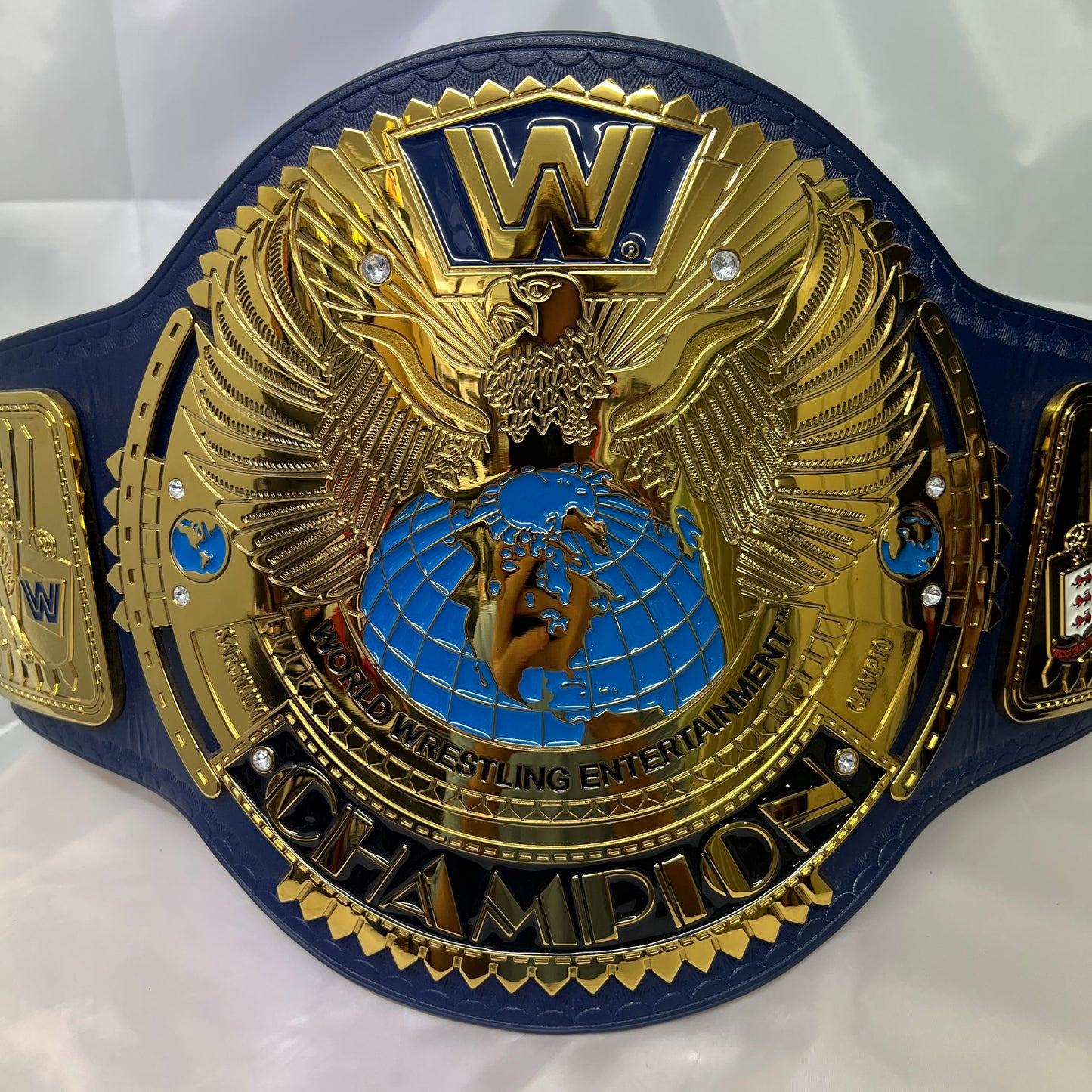 WWE Blue Big Eagle Championship Authentic Replica Title Belt WWE Shop