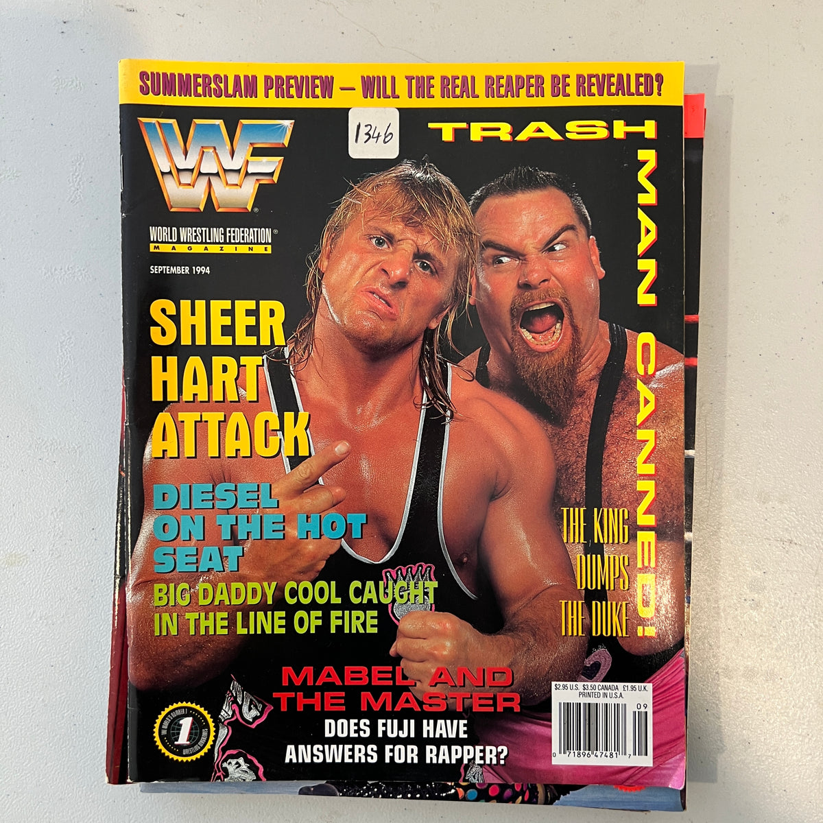 Owen Hart WWF WWE Magazine 1990s Retro Wrestling Merchandise Collectable 3