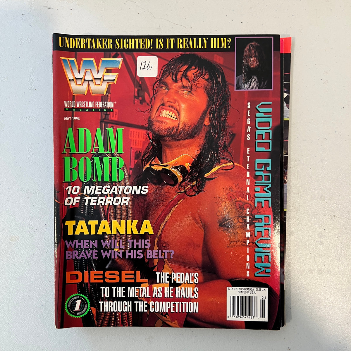 Adam Bomb WWF WWE Magazine 1990s Retro Wrestling Merchandise Collectable 3
