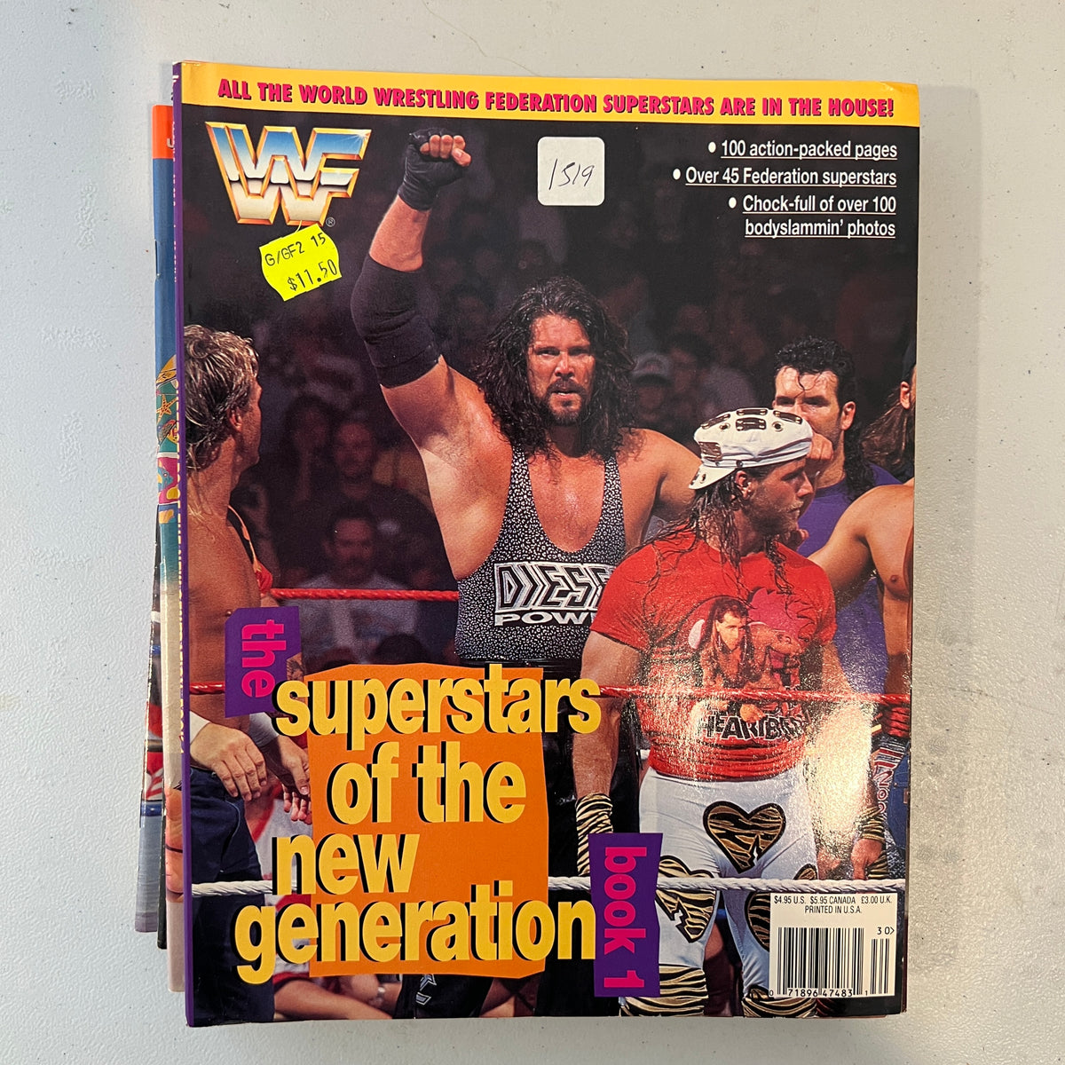Diesel WWF WWE Magazine 1990s Retro Wrestling Merchandise Collectable 3