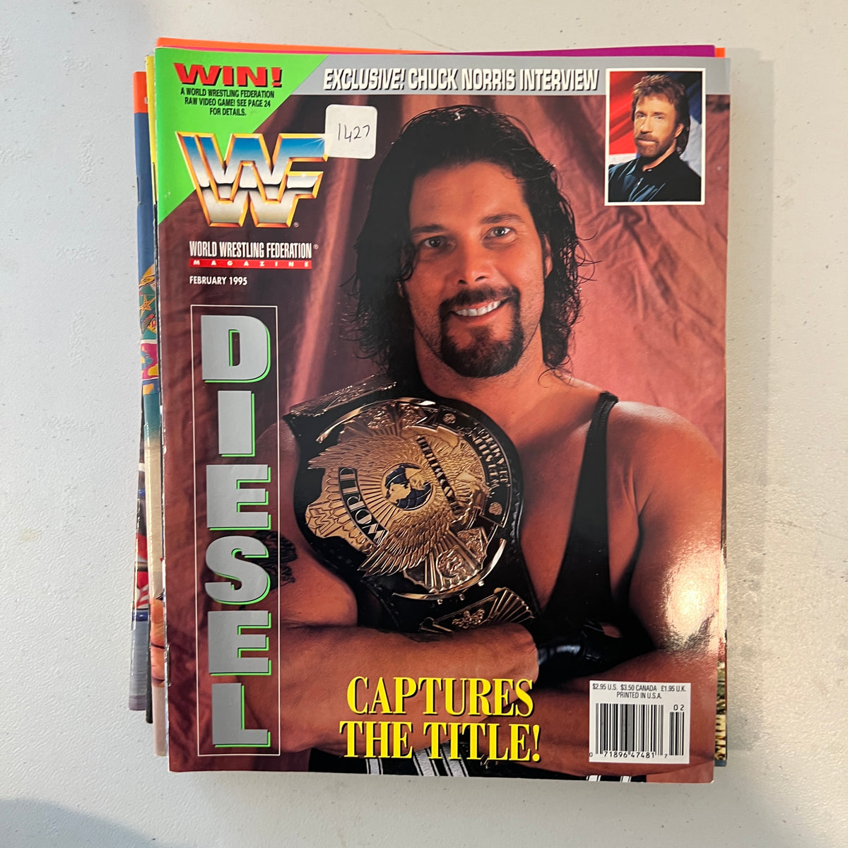 Diesel WWF WWE Magazine 1990s Retro Wrestling Merchandise Collectable 3