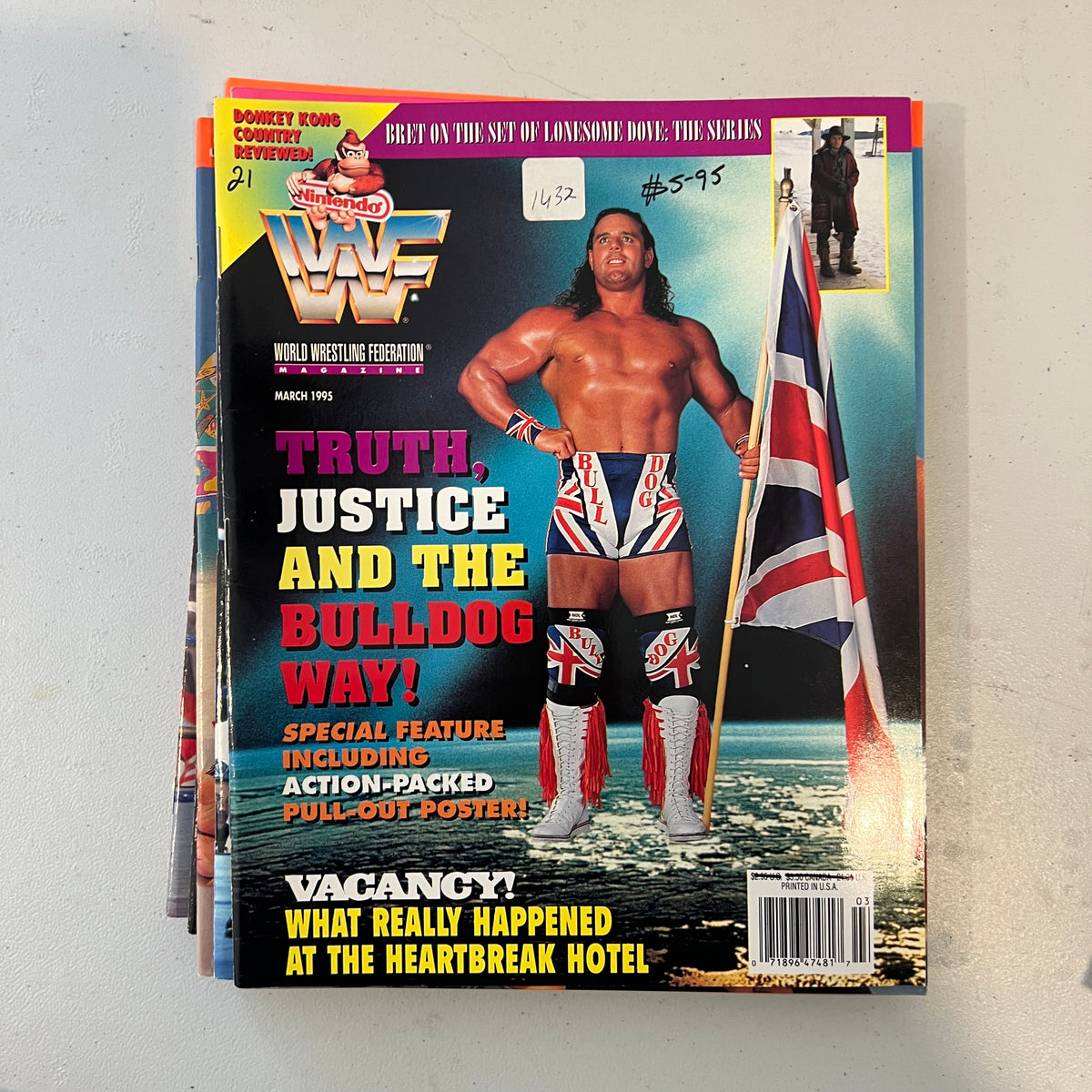 Bulldog WWF WWE Magazine 1990s Retro Wrestling Merchandise Collectable 3