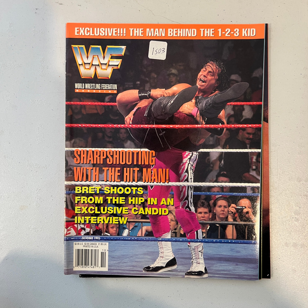Bret Hart WWF WWE Magazine 1990s Retro Wrestling Merchandise Collectable 3