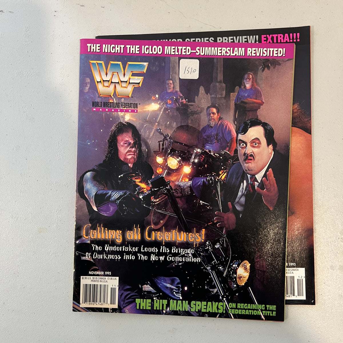 Creatures WWF WWE Magazine 1990s Retro Wrestling Merchandise Collectable 3
