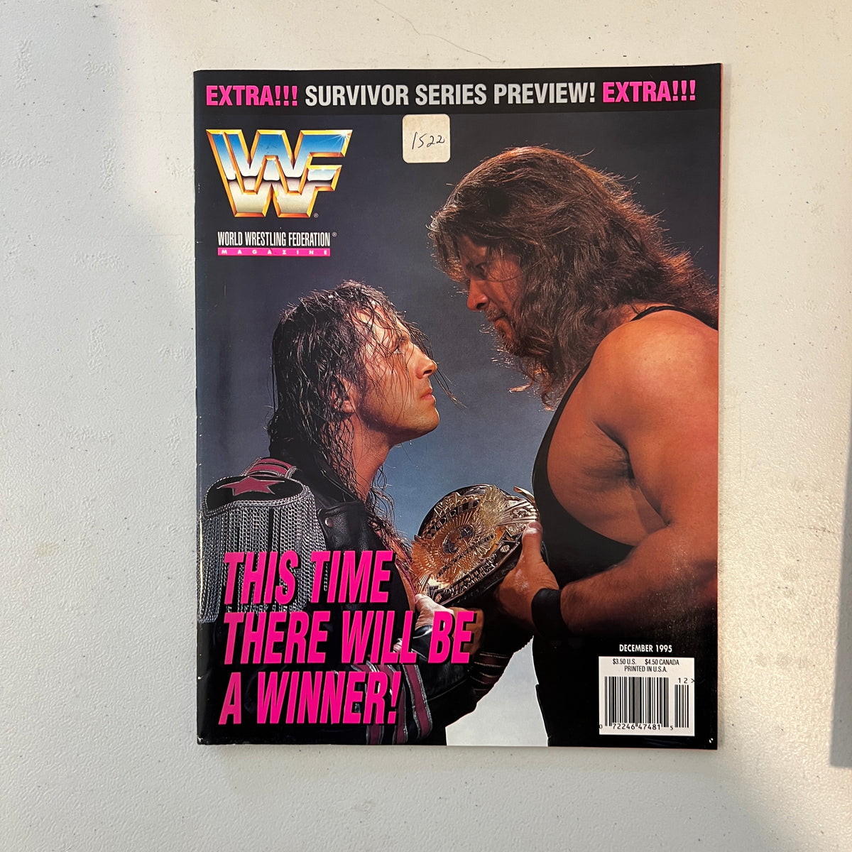 Bret Diesel WWF WWE Magazine 1990s Retro Wrestling Merchandise Collectable 3