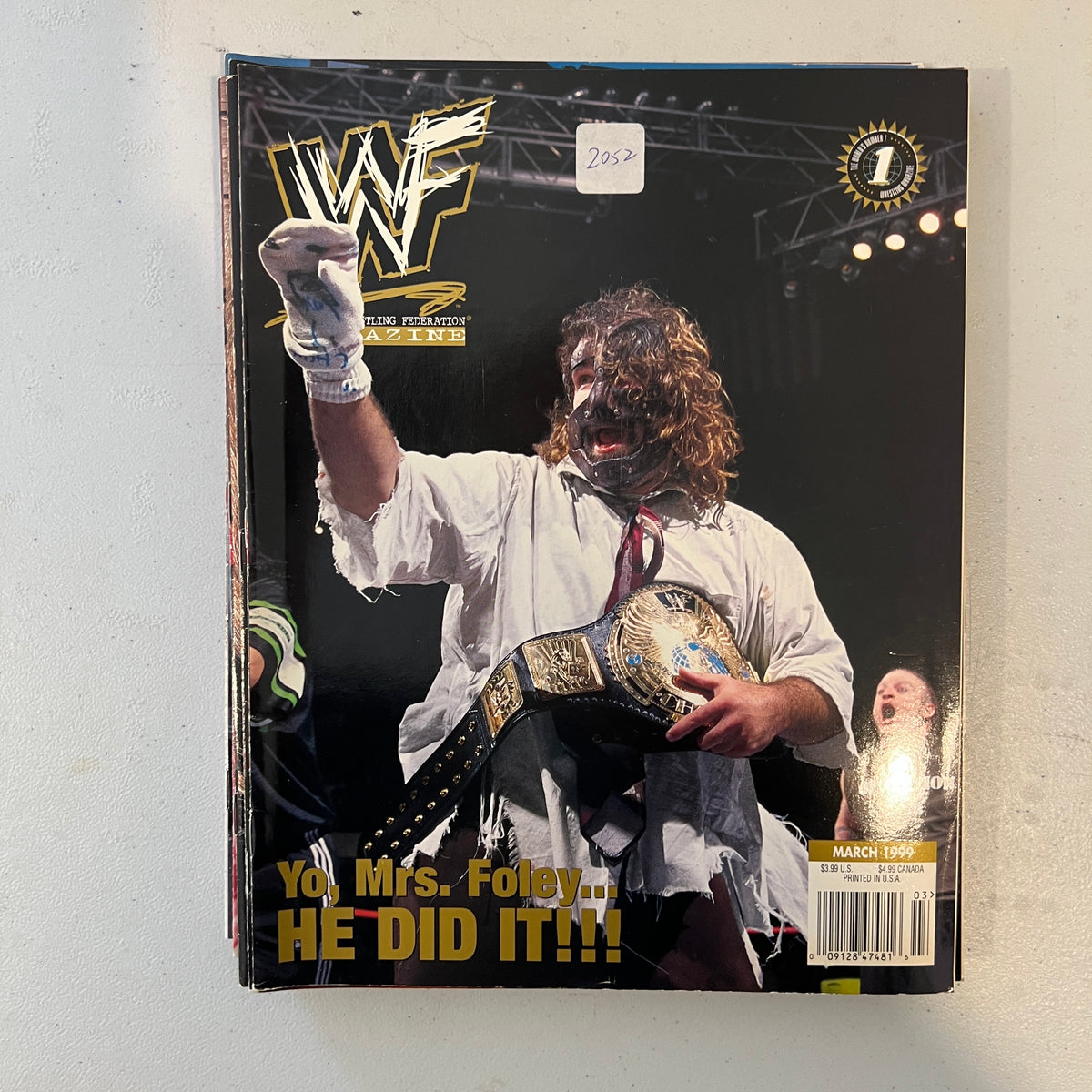 Mankind WWF WWE Magazine 1990s Retro Wrestling Merchandise Collectable 3