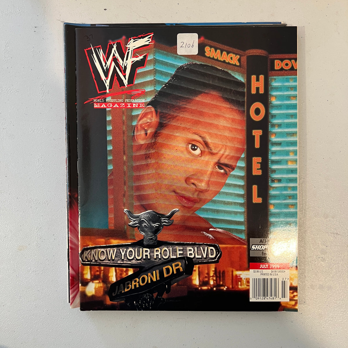 The Rock WWF WWE Magazine 1990s Retro Wrestling Merchandise Collectable 3
