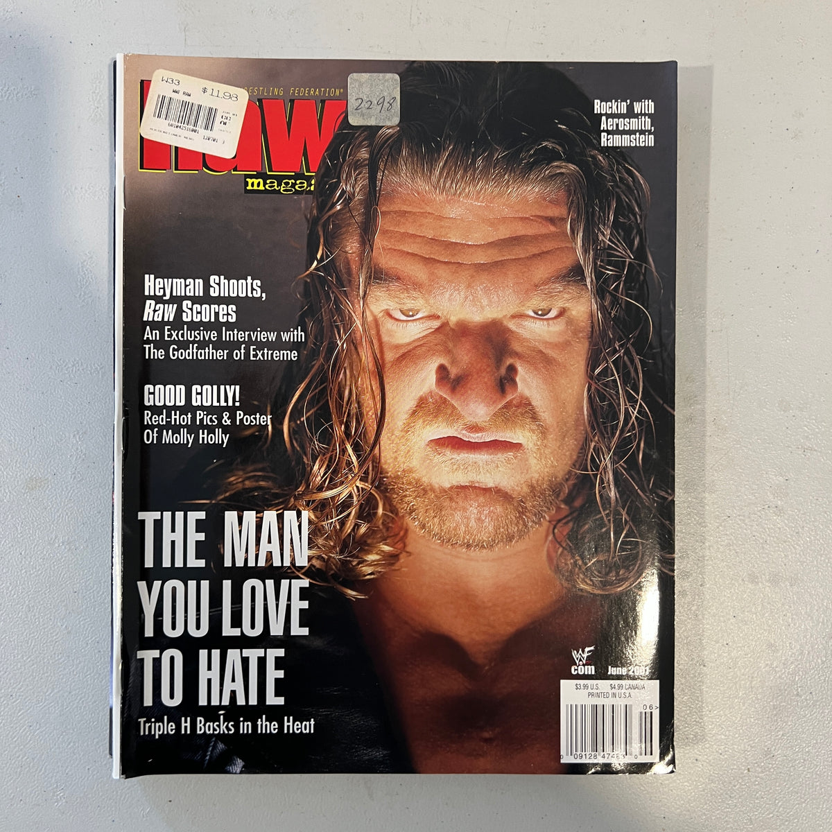 Triple H WWF WWE Magazine 1990s Retro Wrestling Merchandise Collectable 3