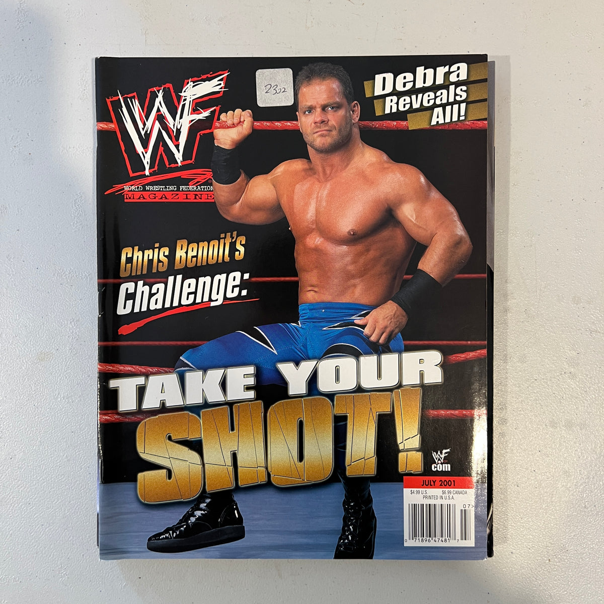 Chris Benoit WWF WWE Magazine 1990s Retro Wrestling Merchandise Collectable 3