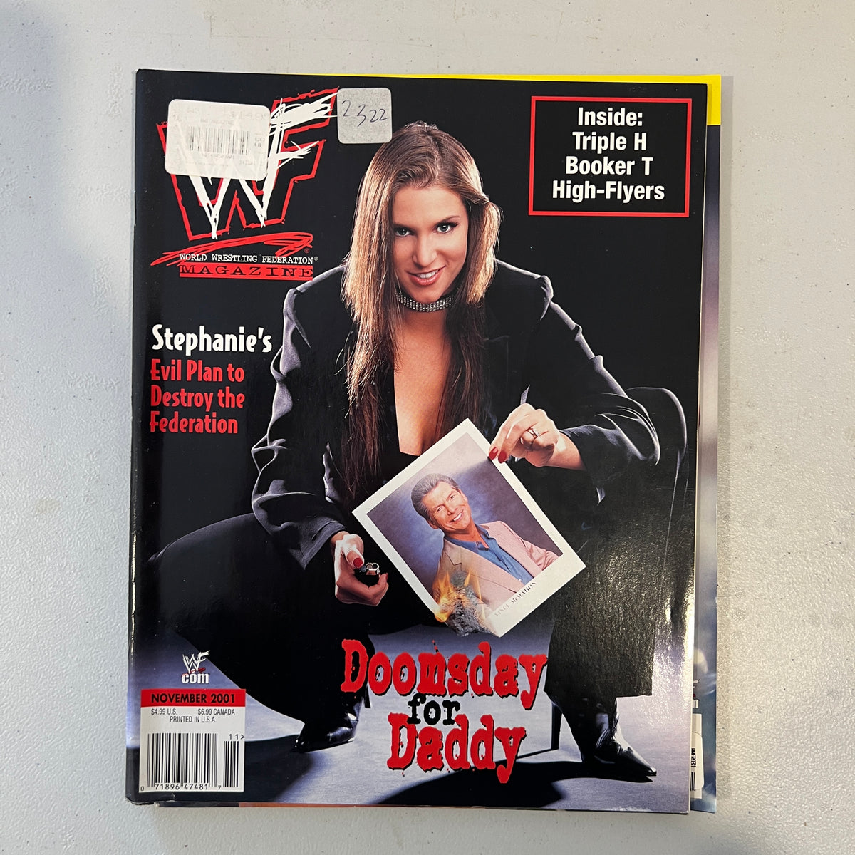 Stephanie Mcmahon WWF WWE Magazine 1990s Retro Wrestling Merchandise Collectable 3