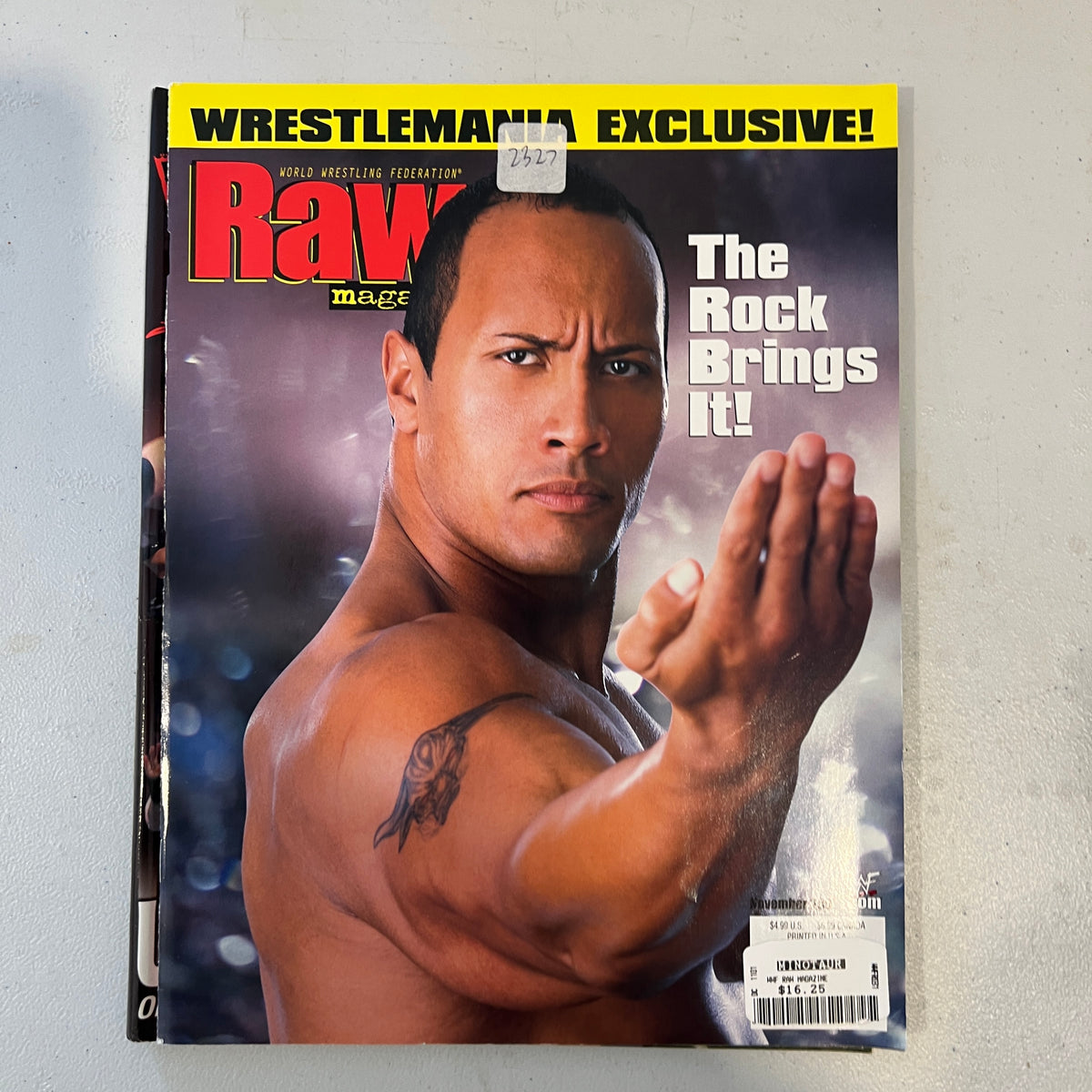 The Rock WWF WWE Magazine 1990s Retro Wrestling Merchandise Collectable 3
