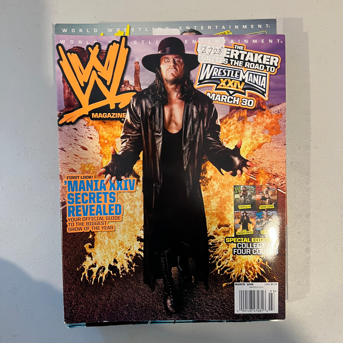 Undertaker WWE Magazine 2000s Retro Wrestling Merchandise Collectable 3