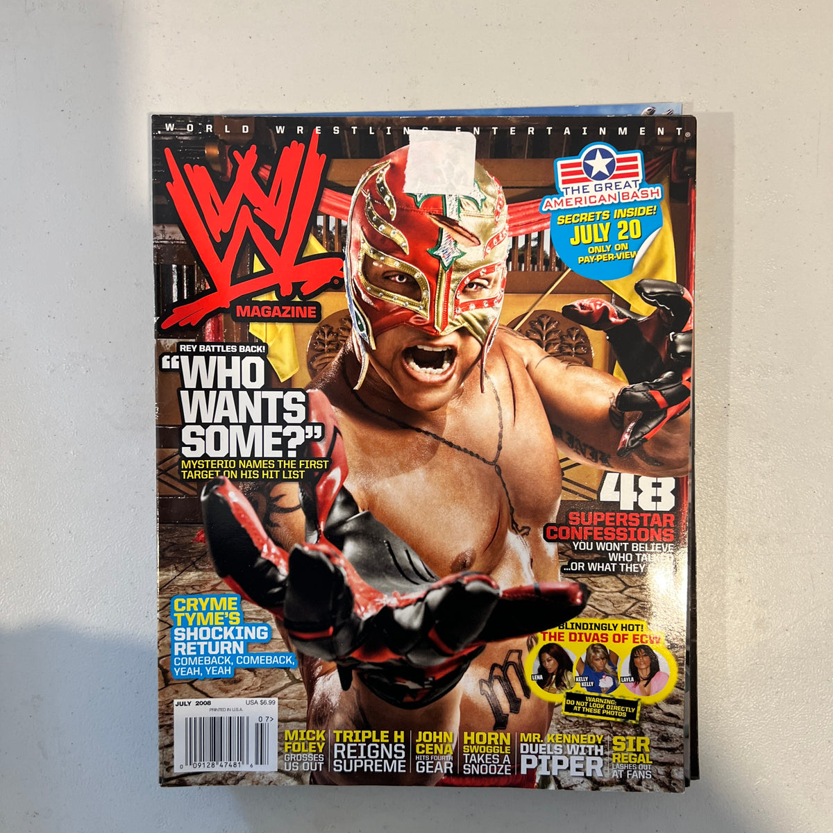 Rey Mysterio WWE Magazine 2000s Retro Wrestling Merchandise Collectable 3