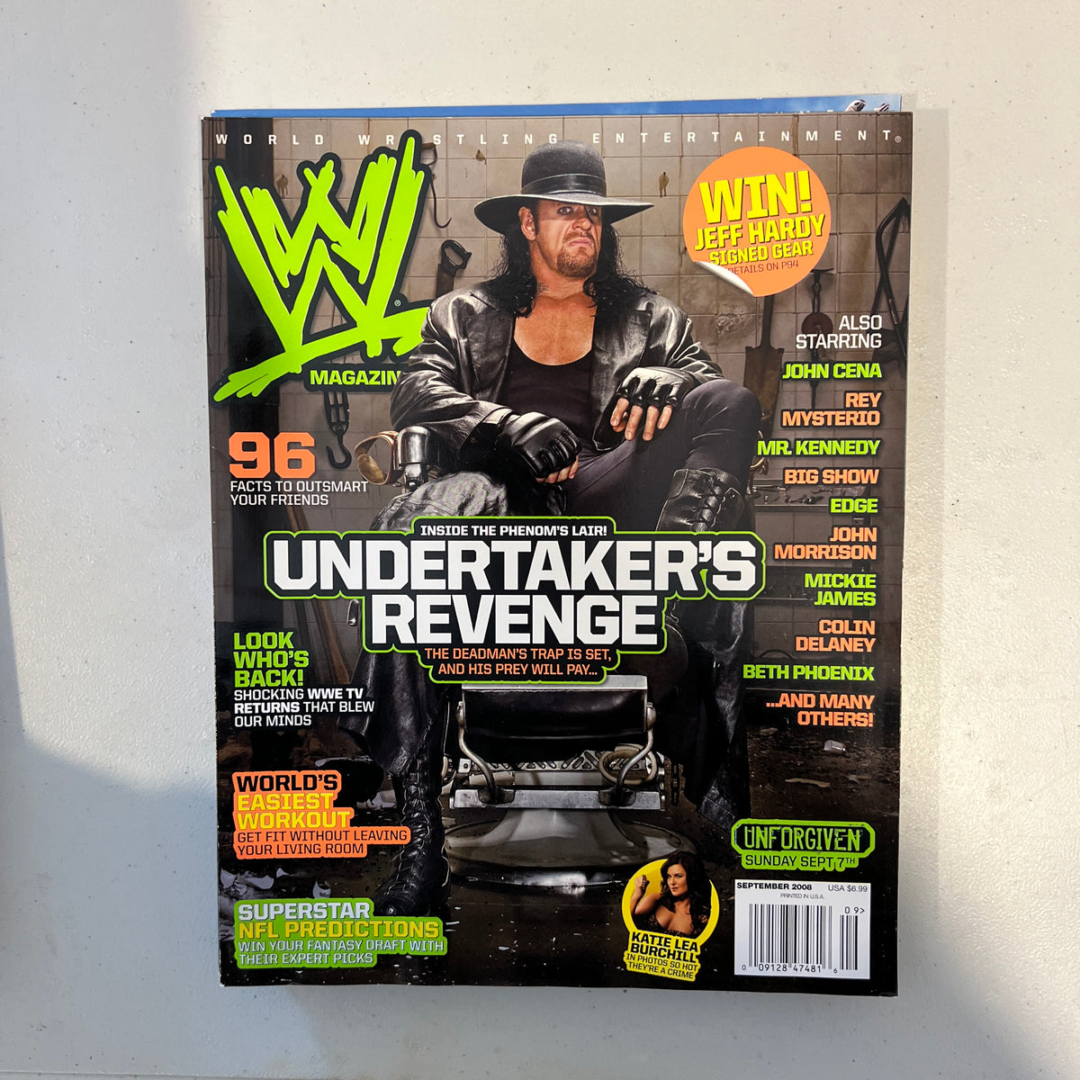 Undertaker WWE Magazine 2000s Retro Wrestling Merchandise Collectable 3