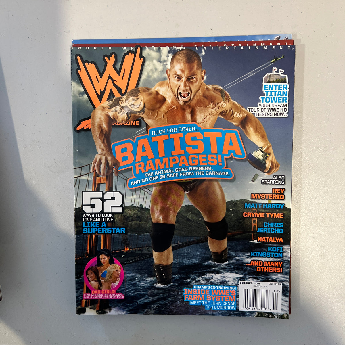 Batista WWE Magazine 2000s Retro Wrestling Merchandise Collectable 3
