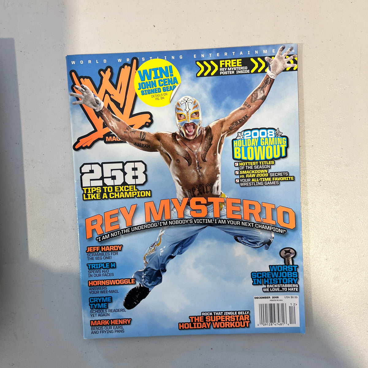 Rey Mysterio WWE Magazine 2000s Retro Wrestling Merchandise Collectable 3