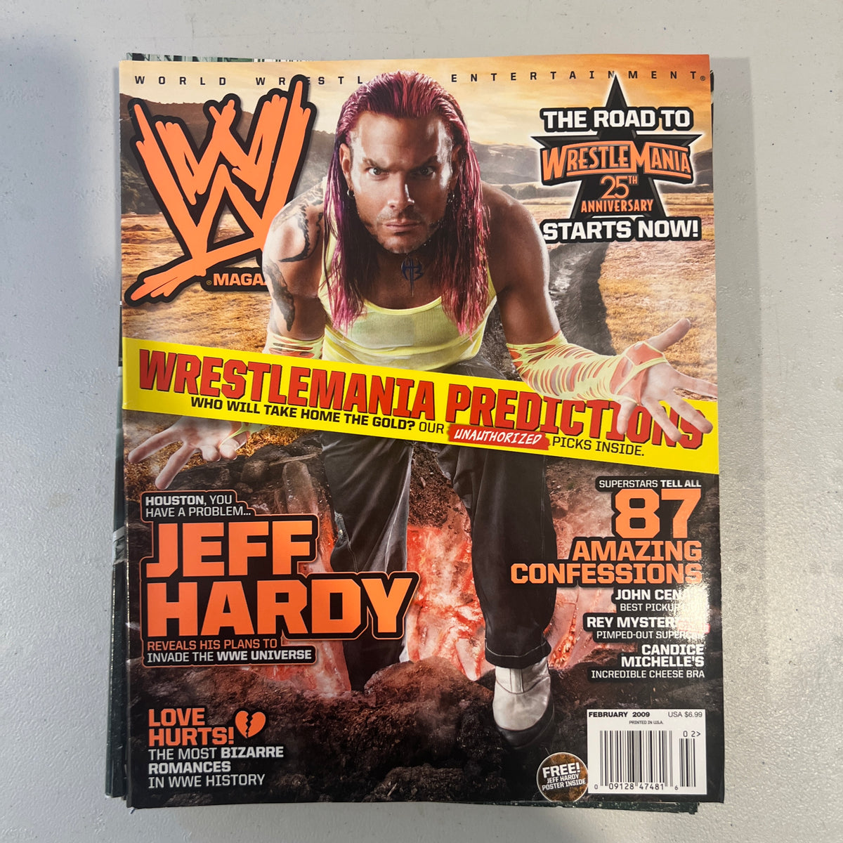 Jeff Hardy WWE Magazine 2000s Retro Wrestling Merchandise Collectable 5