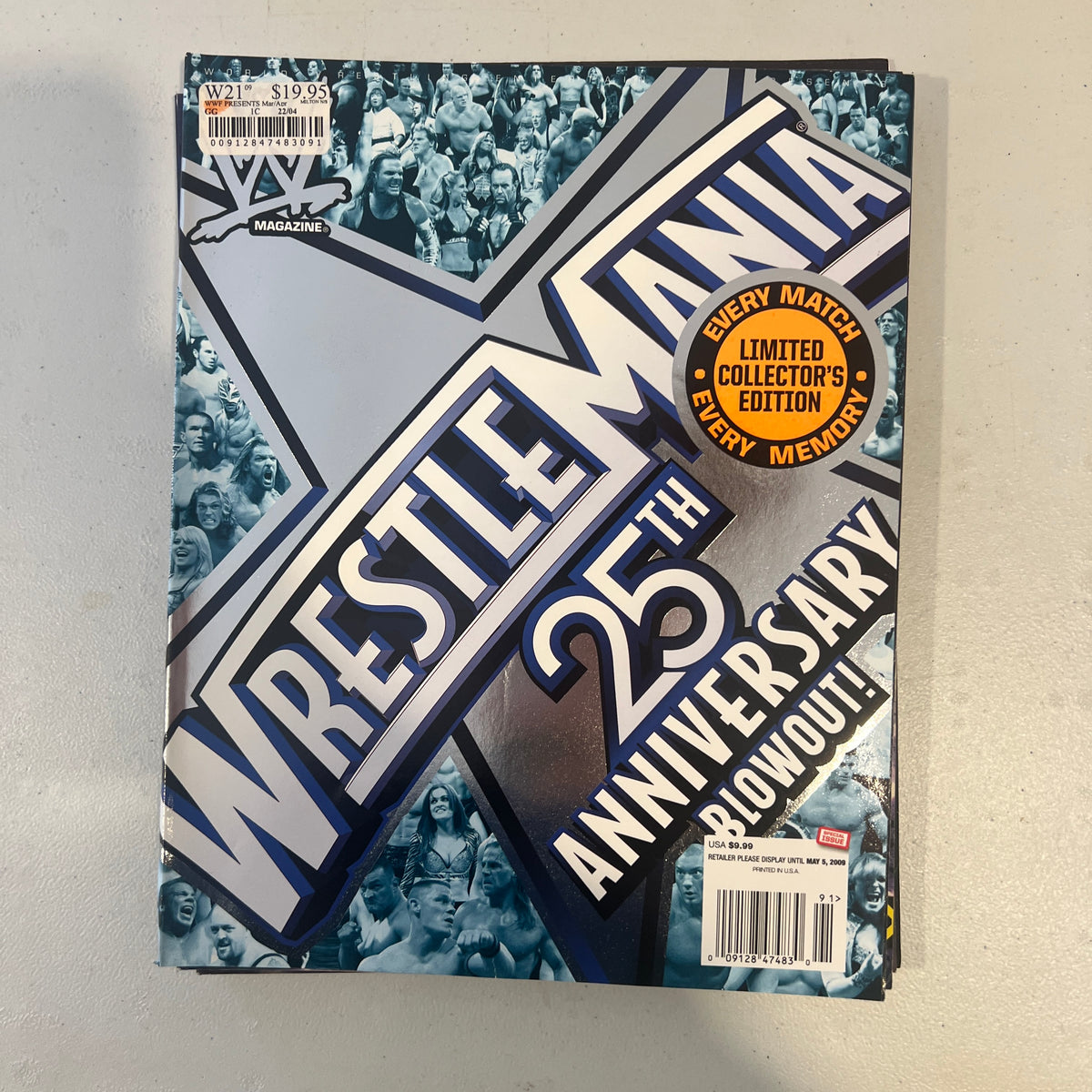 Wrestlemania 25th Anniversery WWF WWE Magazine 1990s Retro Wrestling Merchandise Collectable 5