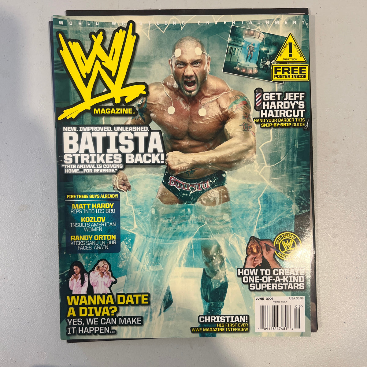 Batista WWE Magazine 2000s Retro Wrestling Merchandise Collectable 5