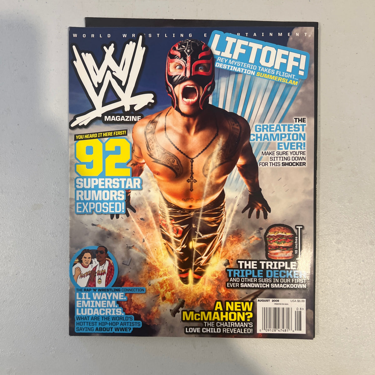 Rey Mysterio WWE Magazine 2000s Retro Wrestling Merchandise Collectable 5