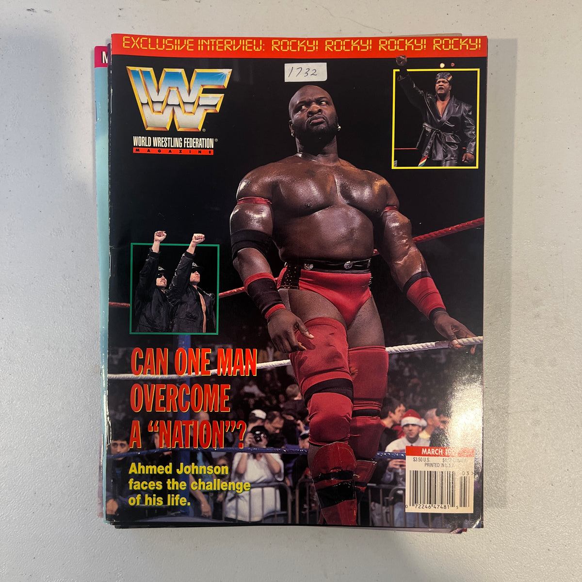 Ahmed WWF WWE Magazine 1990s Retro Wrestling Merchandise Collectable 5