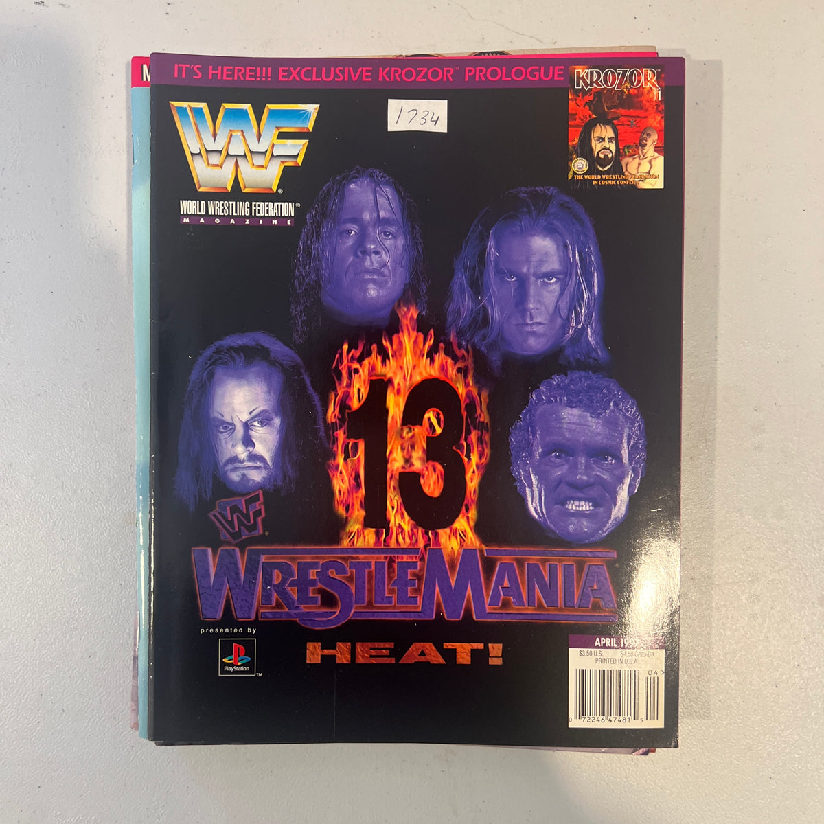 Wrestlemania 13 WWF WWE Magazine 1990s Retro Wrestling Merchandise Collectable 5