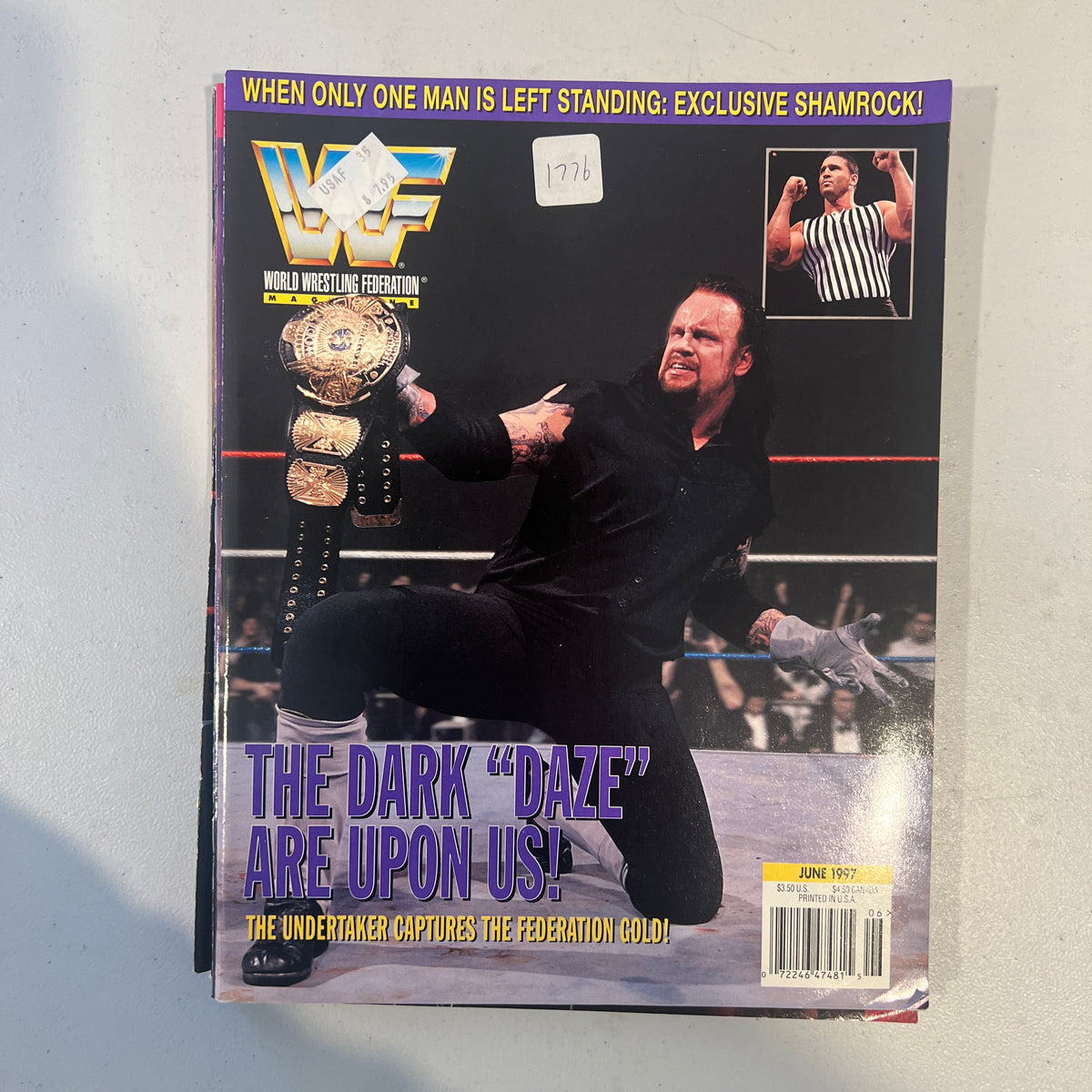Undertaker WWF WWE Magazine 1990s Retro Wrestling Merchandise Collectable 5