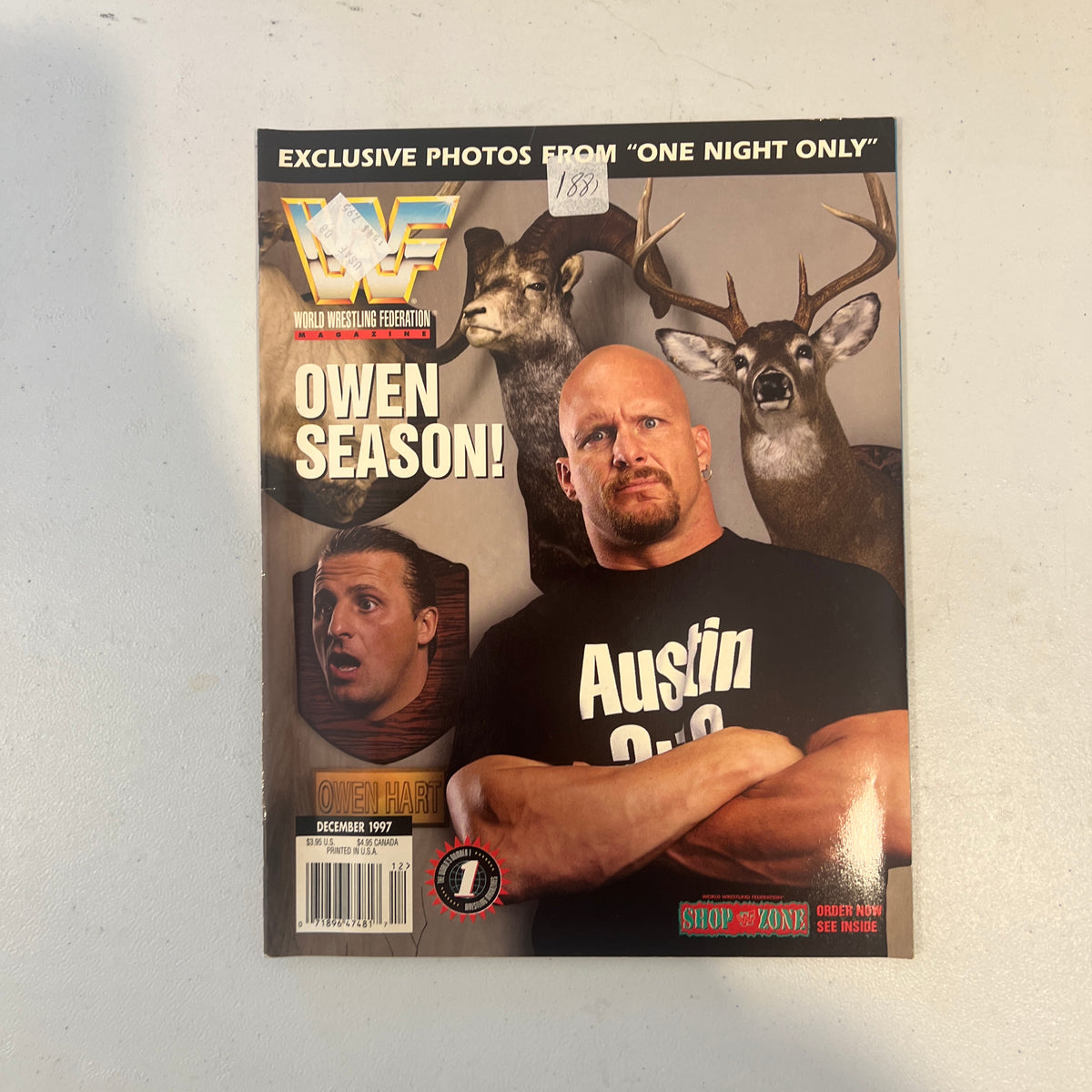 Stone Cold Steve Austin WWF WWE Magazine 1990s Retro Wrestling Merchandise Collectable 5