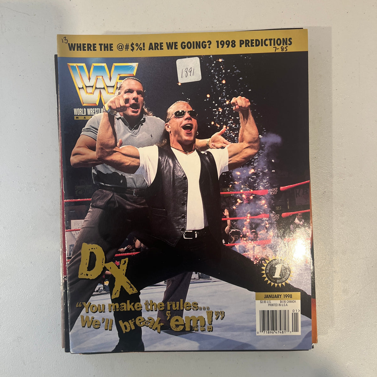 DX WWF WWE Magazine 1990s Retro Wrestling Merchandise Collectable 5