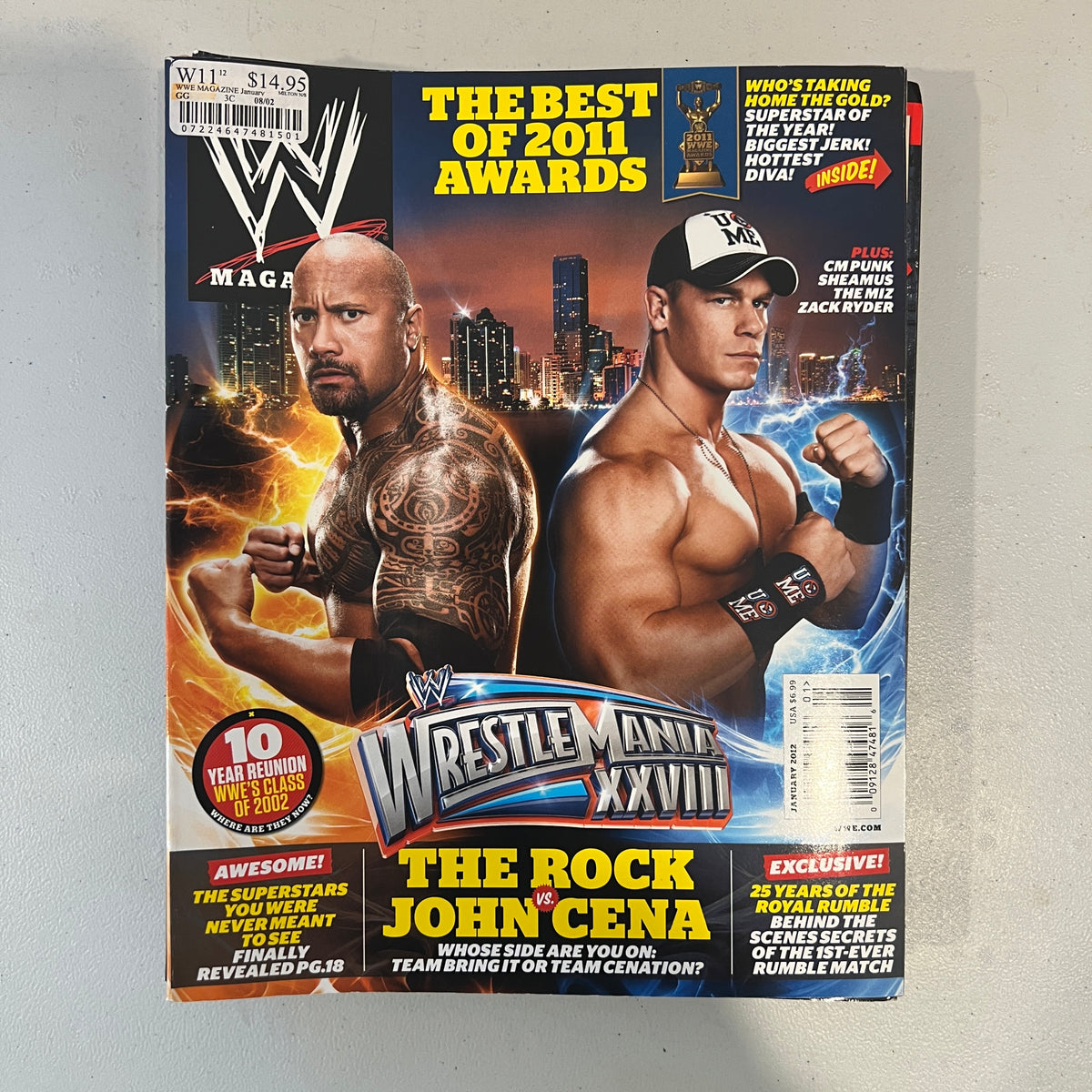 John Cena vs The Rock WWE Magazine Wrestling Merchandise Collectable 5