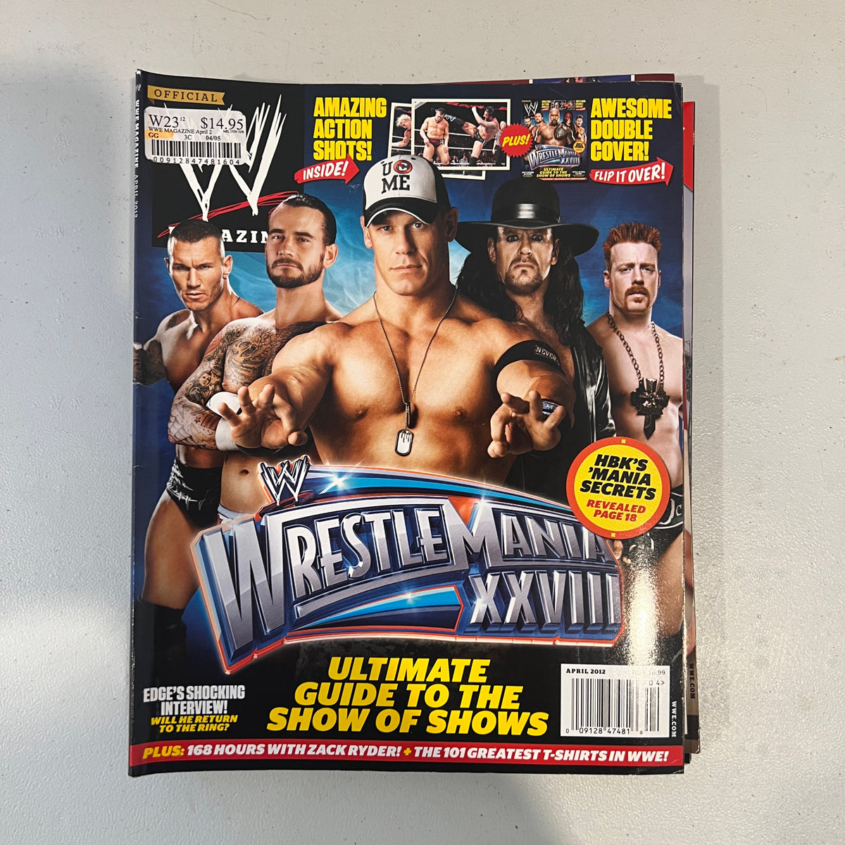 Wrestlemania 28 WWE Magazine 2000s Retro Wrestling Merchandise Collectable 5