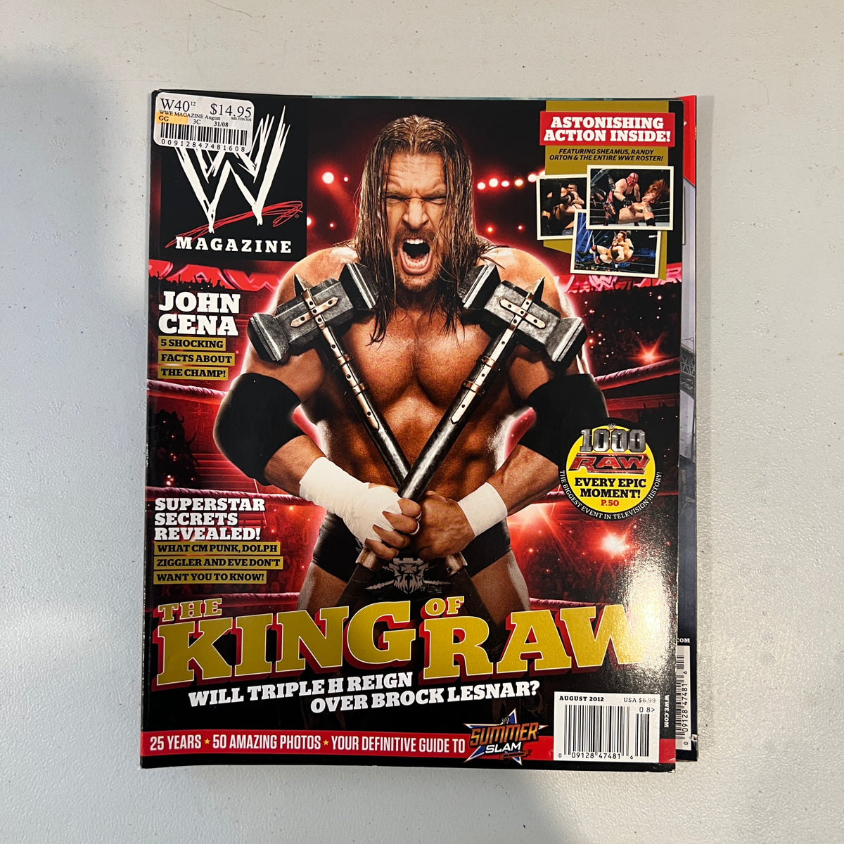 Triple H WWE Magazine 2000s Retro Wrestling Merchandise Collectable 5