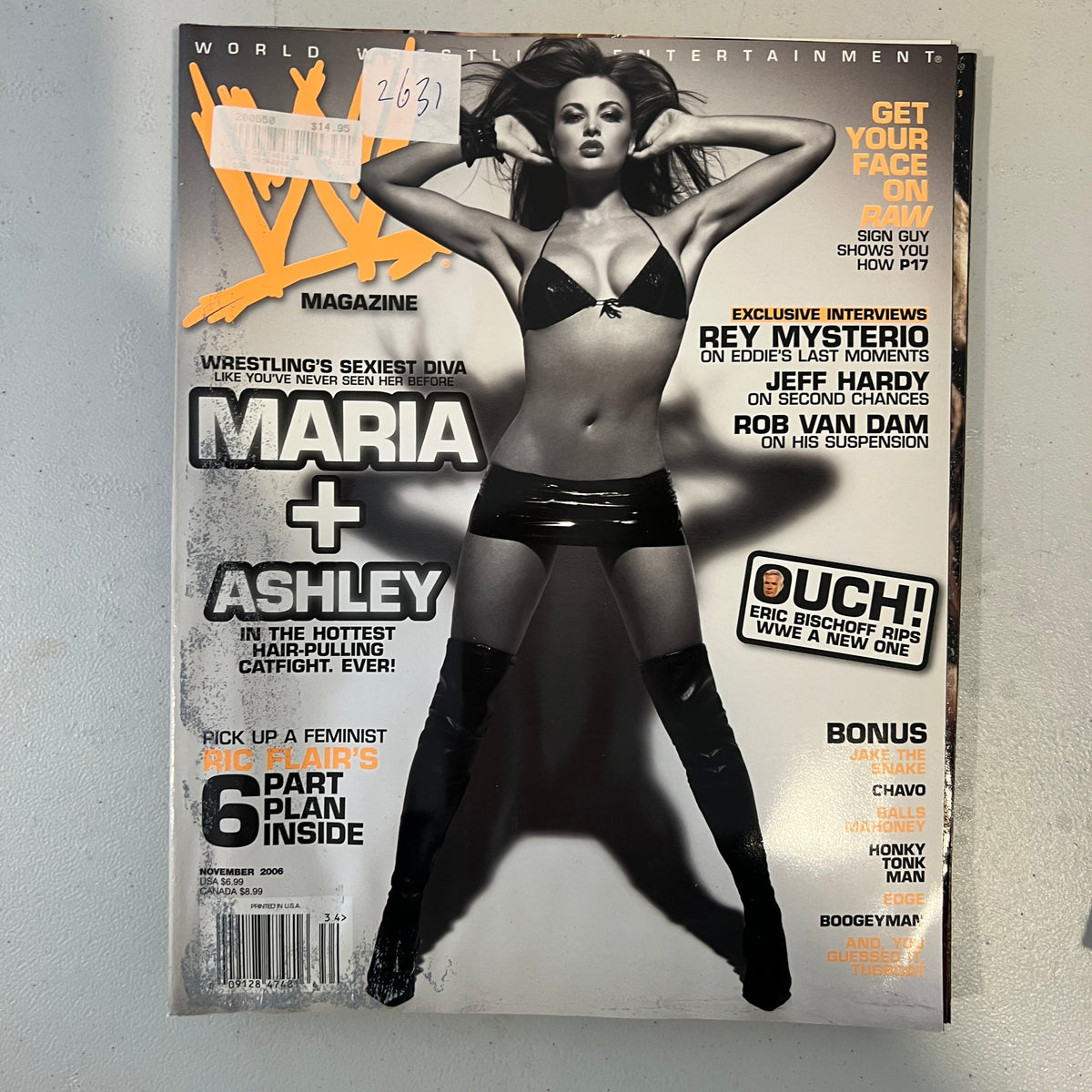 Maria WWE Magazine 2000s Retro Wrestling Merchandise Collectable 5