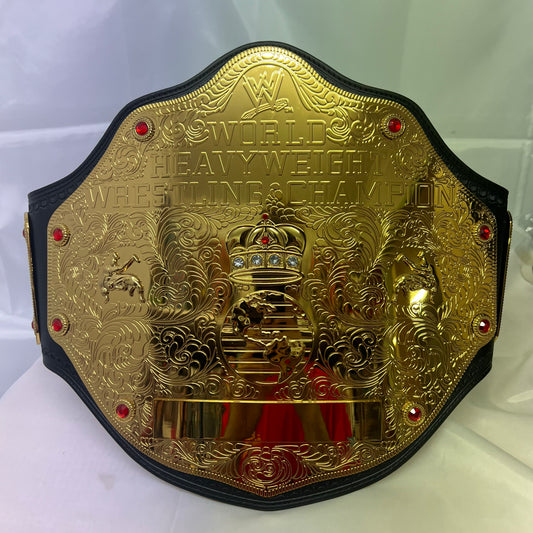 WWE World Heavyweight Big Gold Championship Authentic Replica Belt WWE Shop