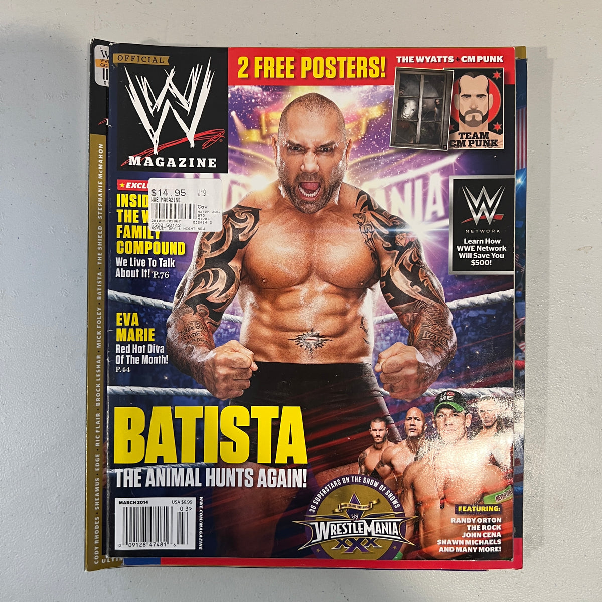 Batista WWE Magazine Wrestling Merchandise Collectable 6