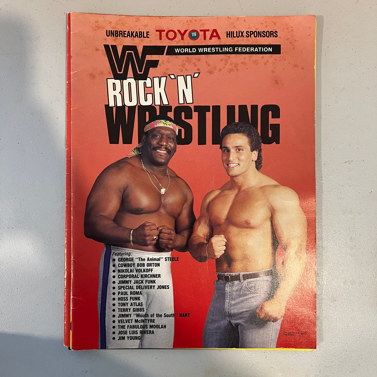 WWF Rock N Wrestling Magazine Program Promo Wrestling Merchandise Collectable WWE 6