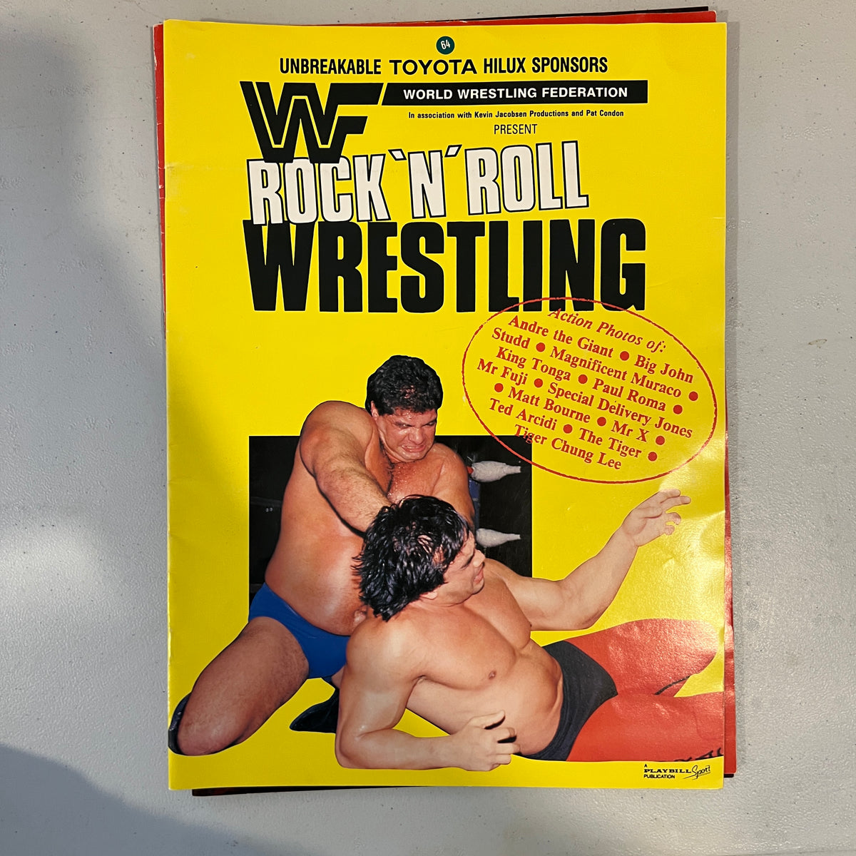 WWF Rock N Roll Wrestling Magazine Program Promo Wrestling Merchandise Collectable WWE 6