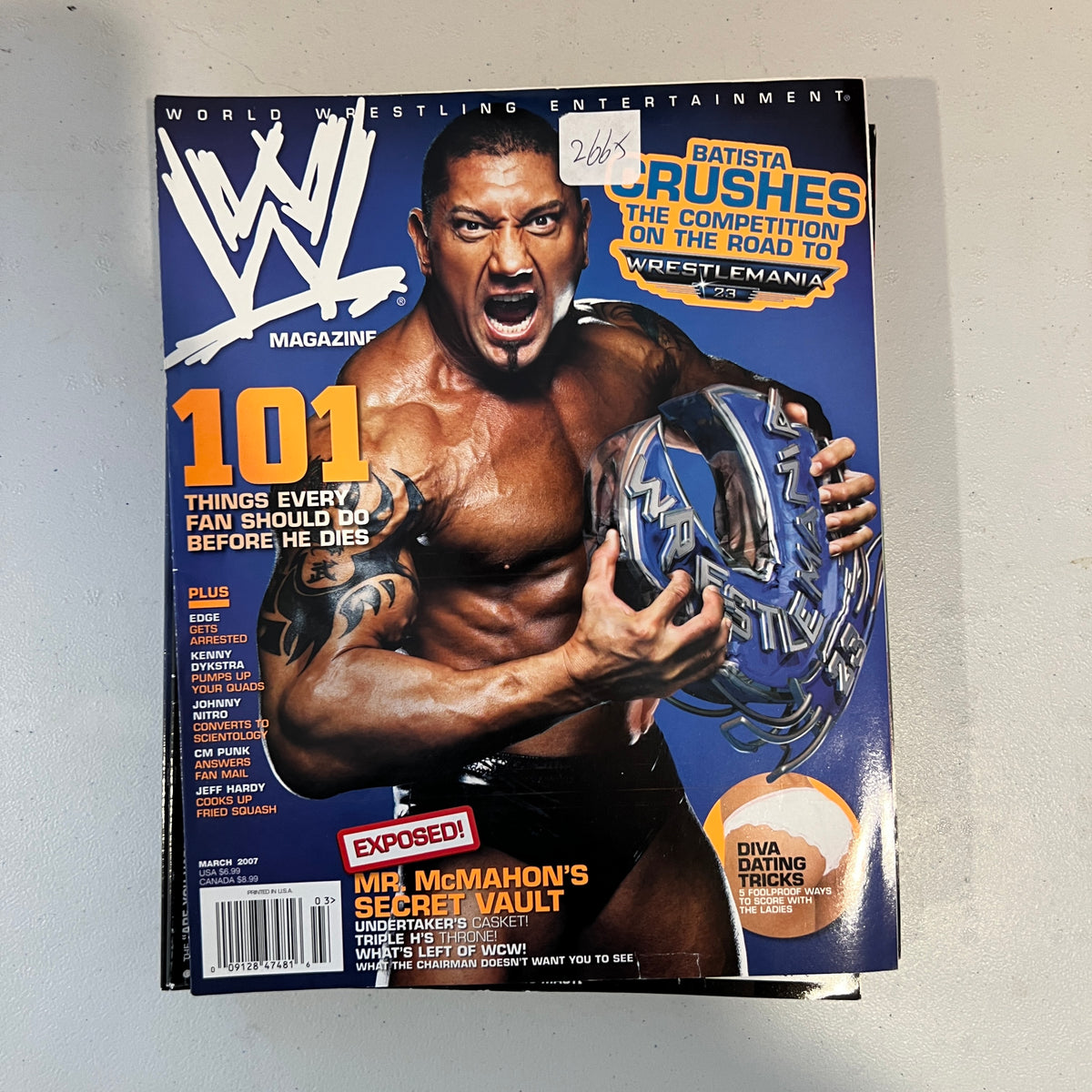 Batista WWE Magazine Wrestling Merchandise Collectable 6