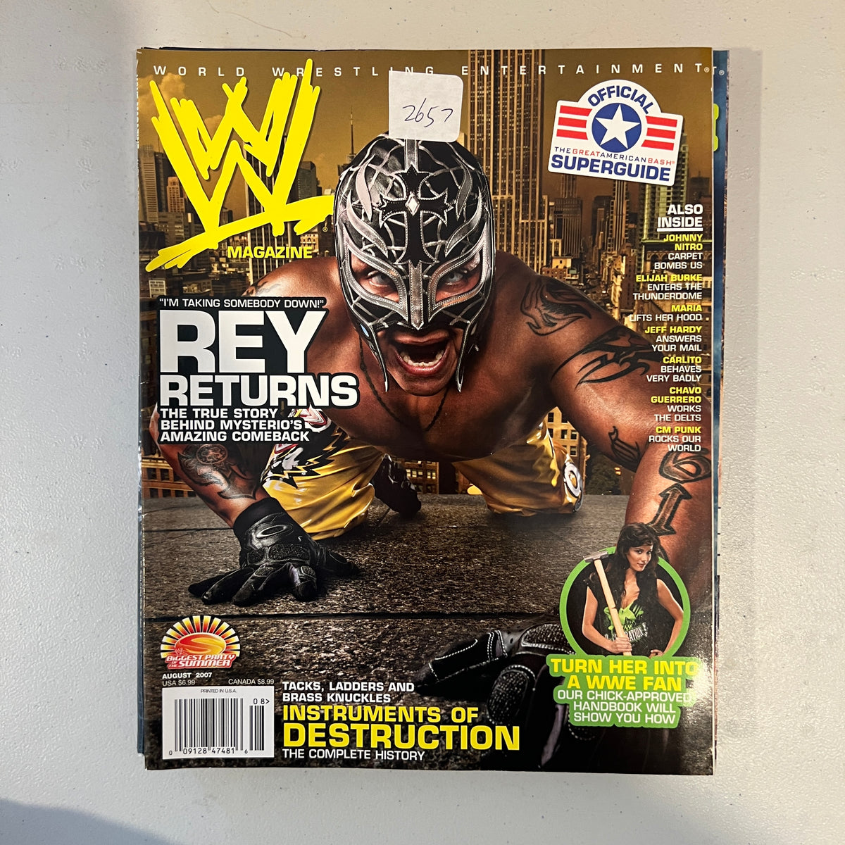 Rey Mysterio WWE Magazine Wrestling Merchandise Collectable 6