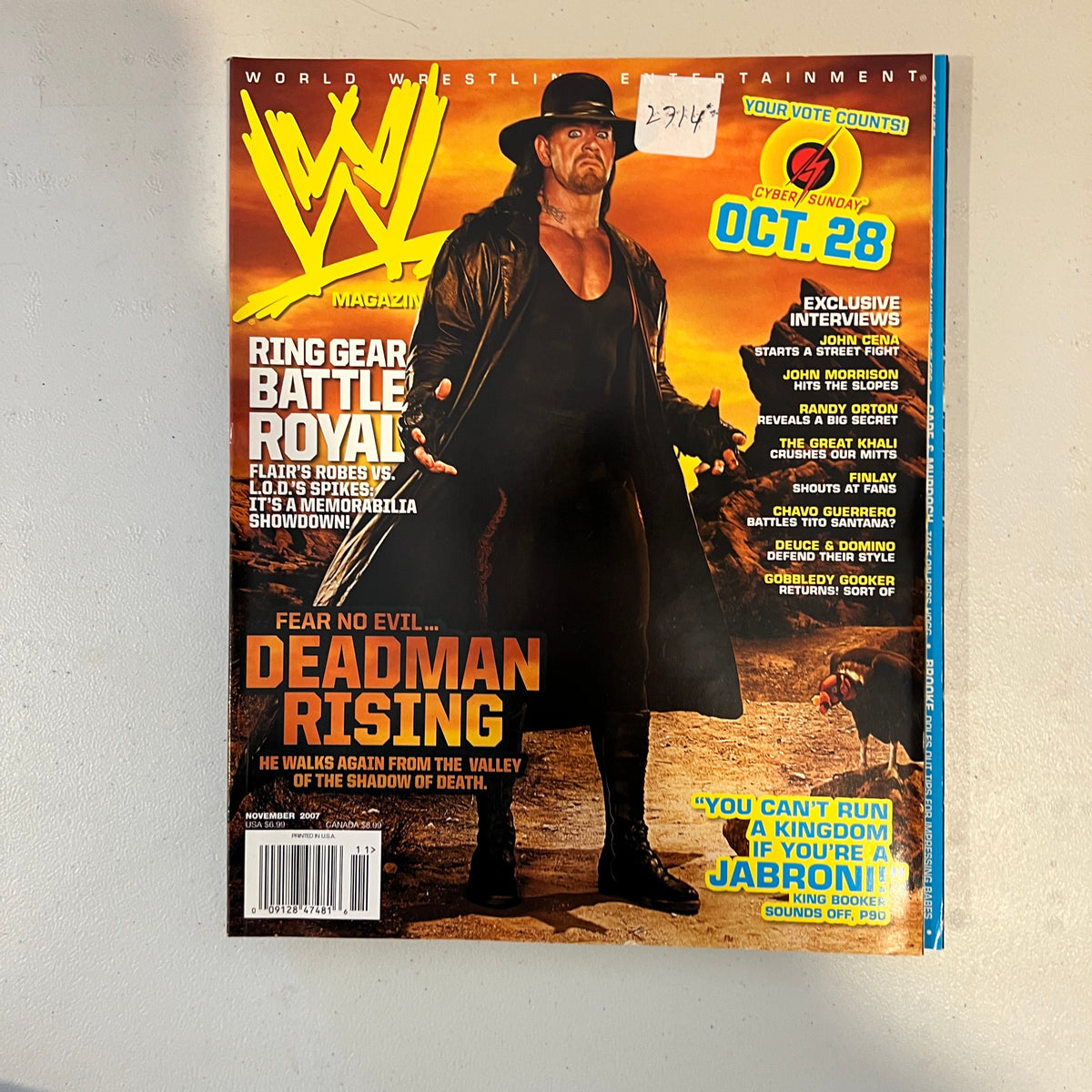 Undertaker WWE Magazine Wrestling Merchandise Collectable 6