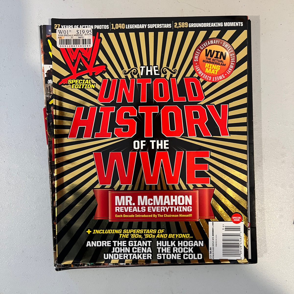 Untold History WWE Magazine Wrestling Merchandise Collectable 6