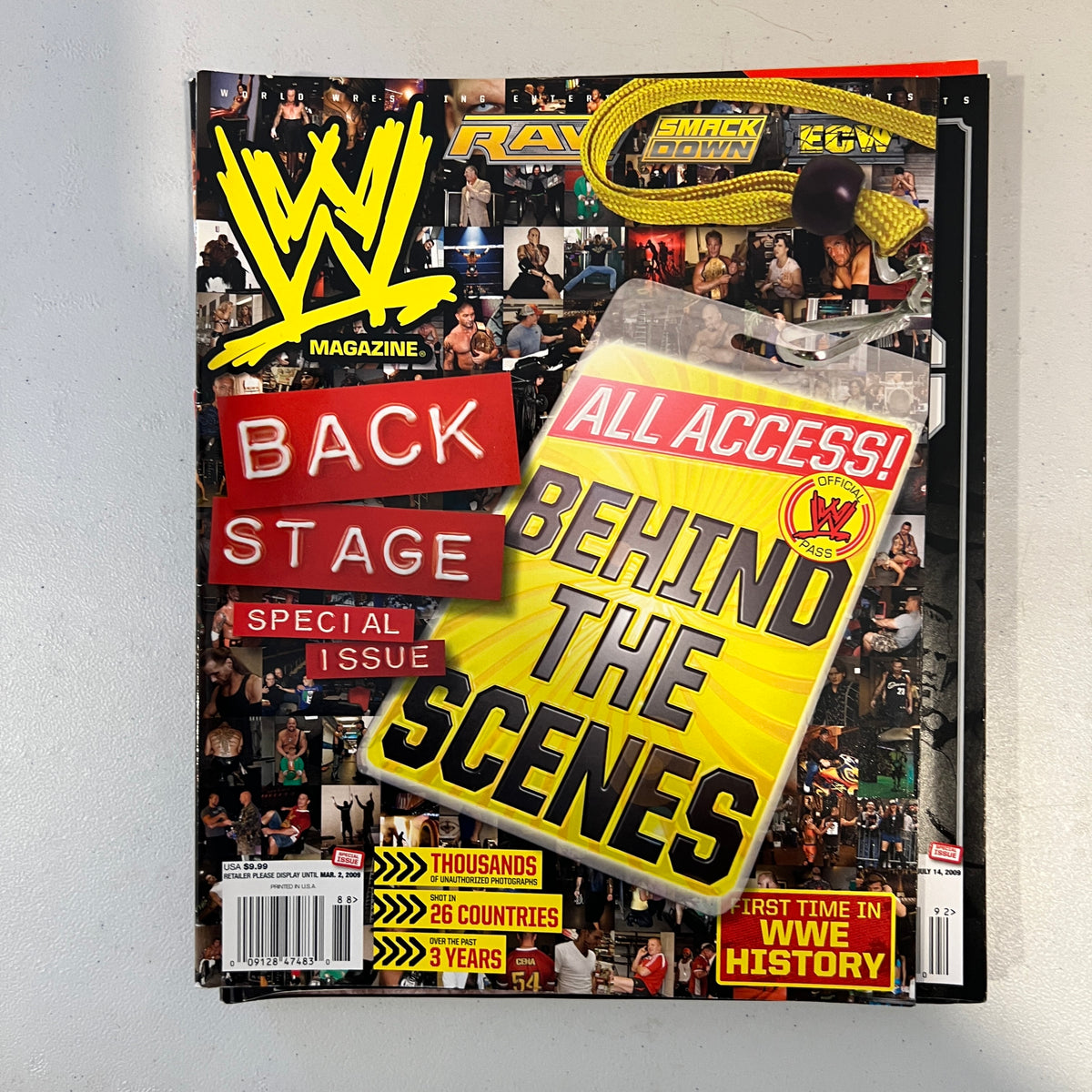 Behind the Scenes WWE Magazine Wrestling Merchandise Collectable 6
