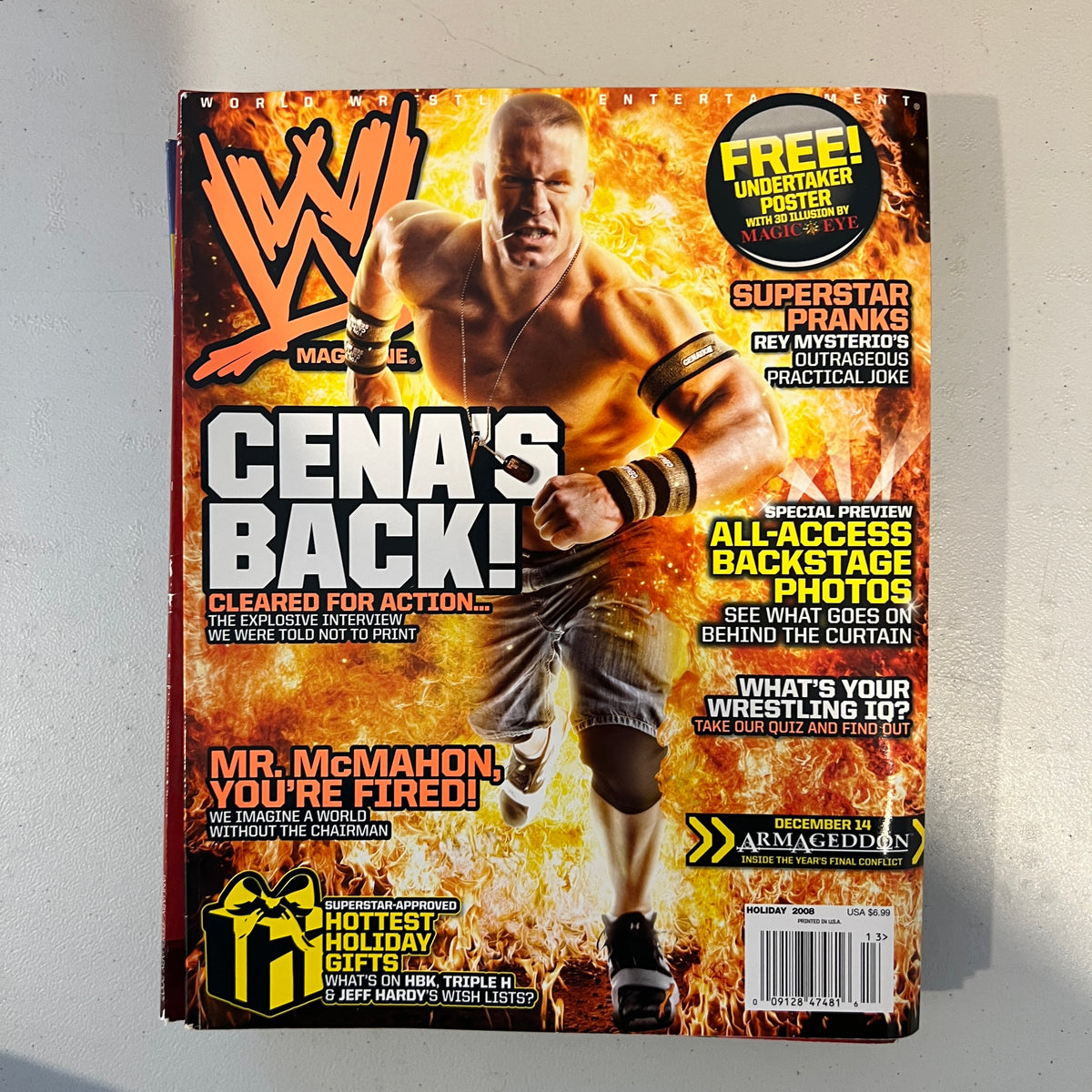 Cenas Back WWE Magazine Wrestling Merchandise Collectable 6