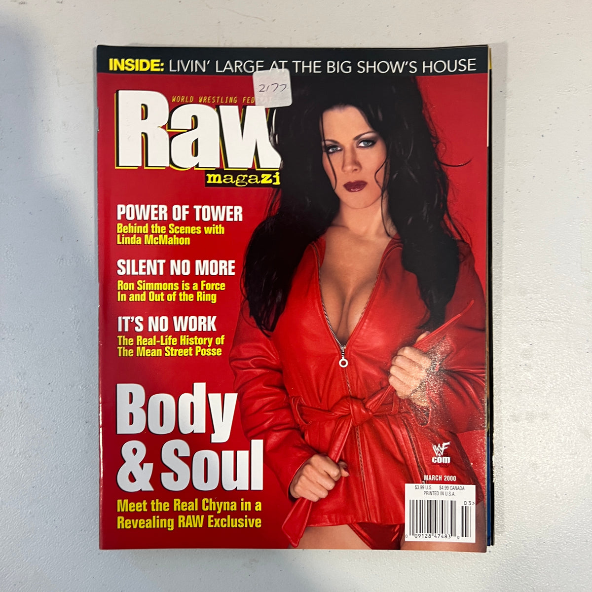 Chyna WWF WWE Magazine 1990s Retro Wrestling Merchandise Collectable 9