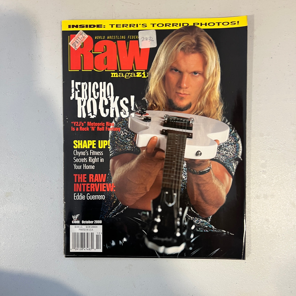 Chris Jericho WWF WWE Magazine 1990s Retro Wrestling Merchandise Collectable 9