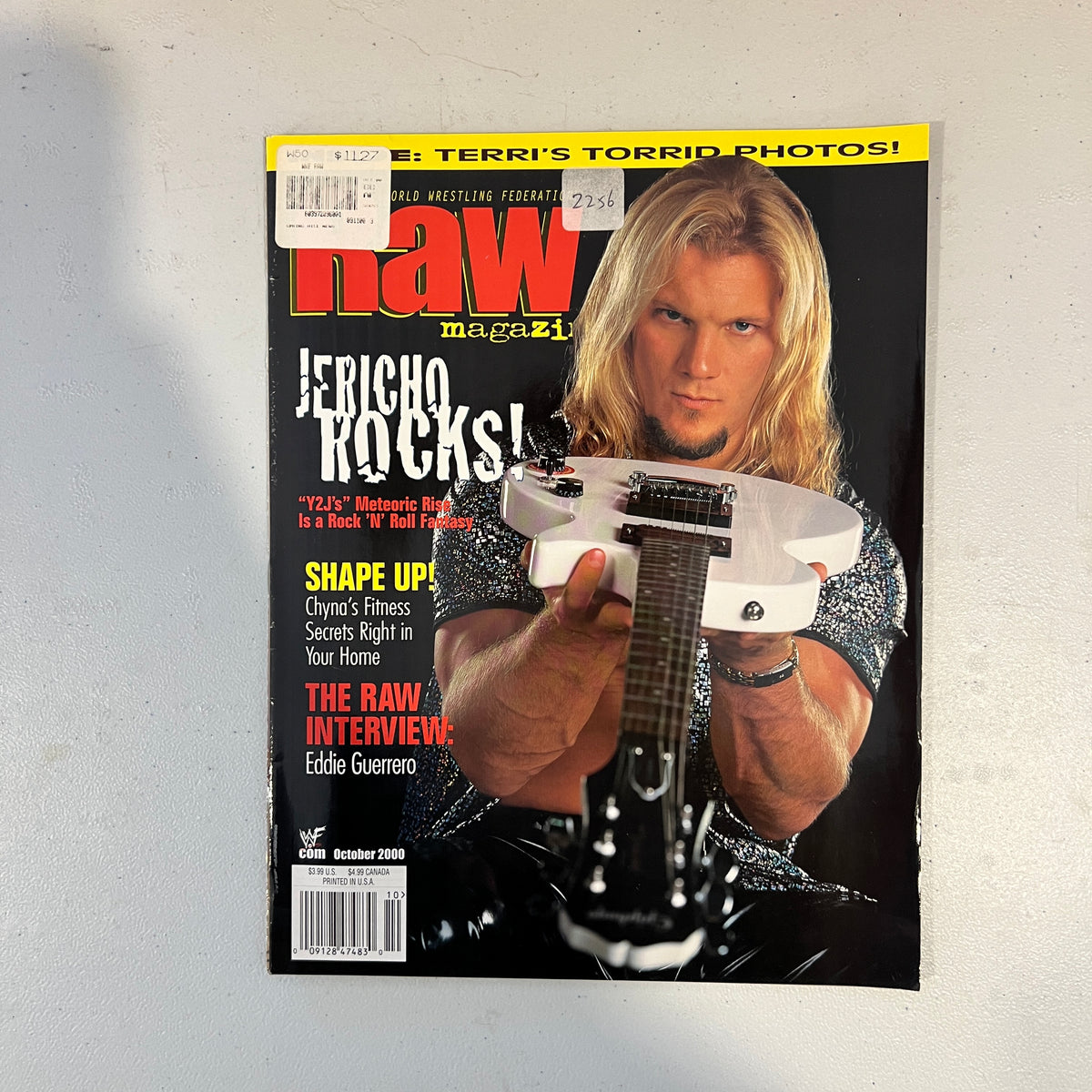 Chris Jericho WWF WWE Magazine 1990s Retro Wrestling Merchandise Collectable 9