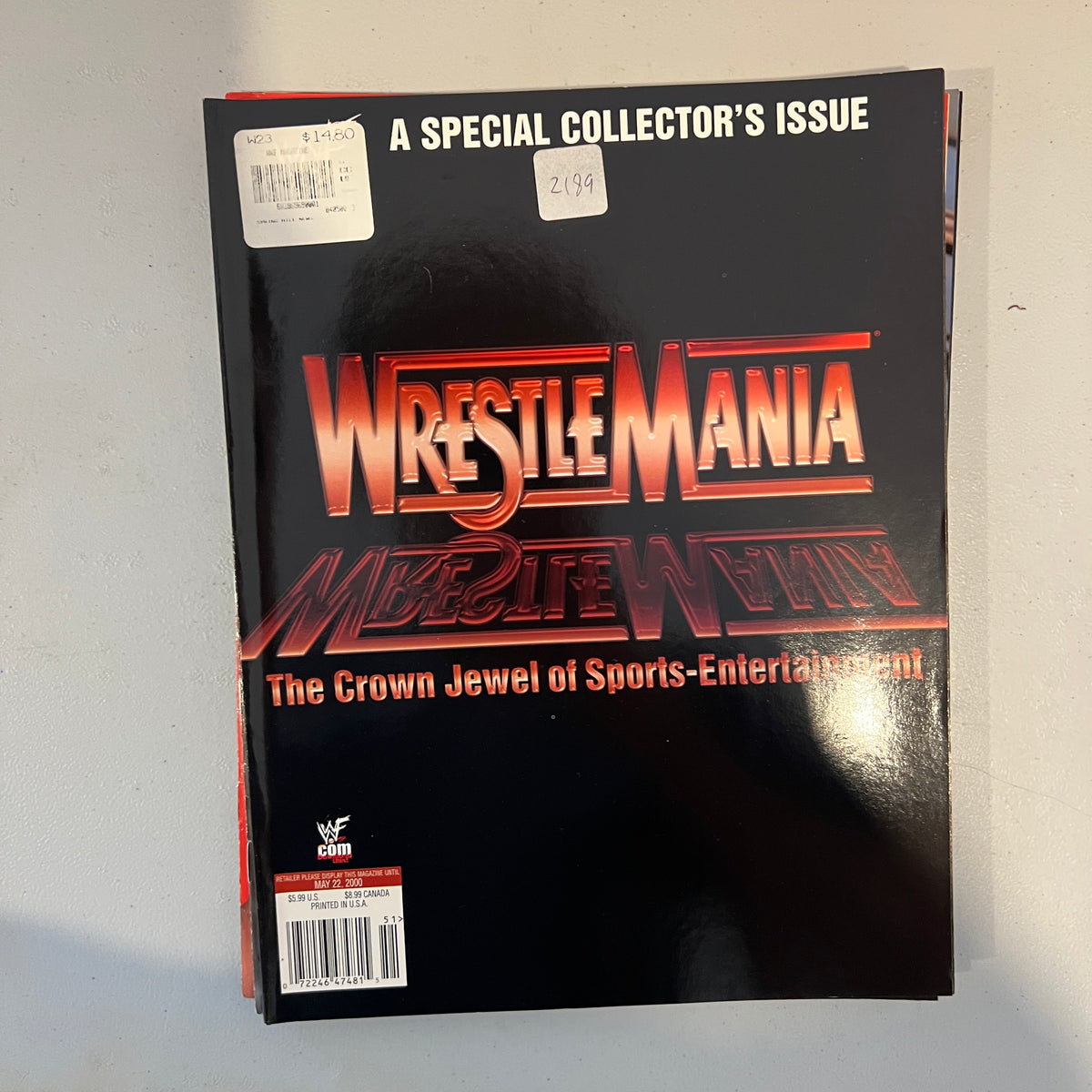 Wrestlemania WWF WWE Magazine 1990s Retro Wrestling Merchandise Collectable 9